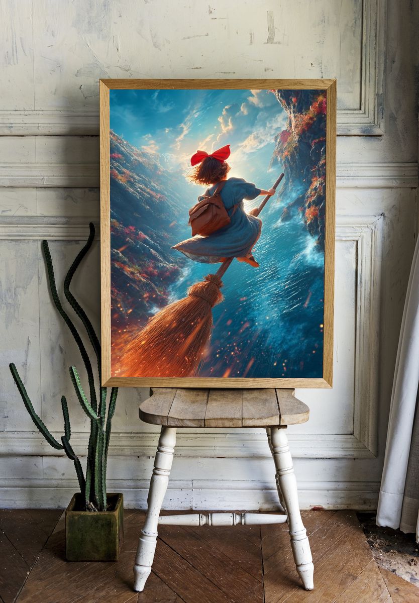 Flying Witch — Fantasy Print. — room view 1