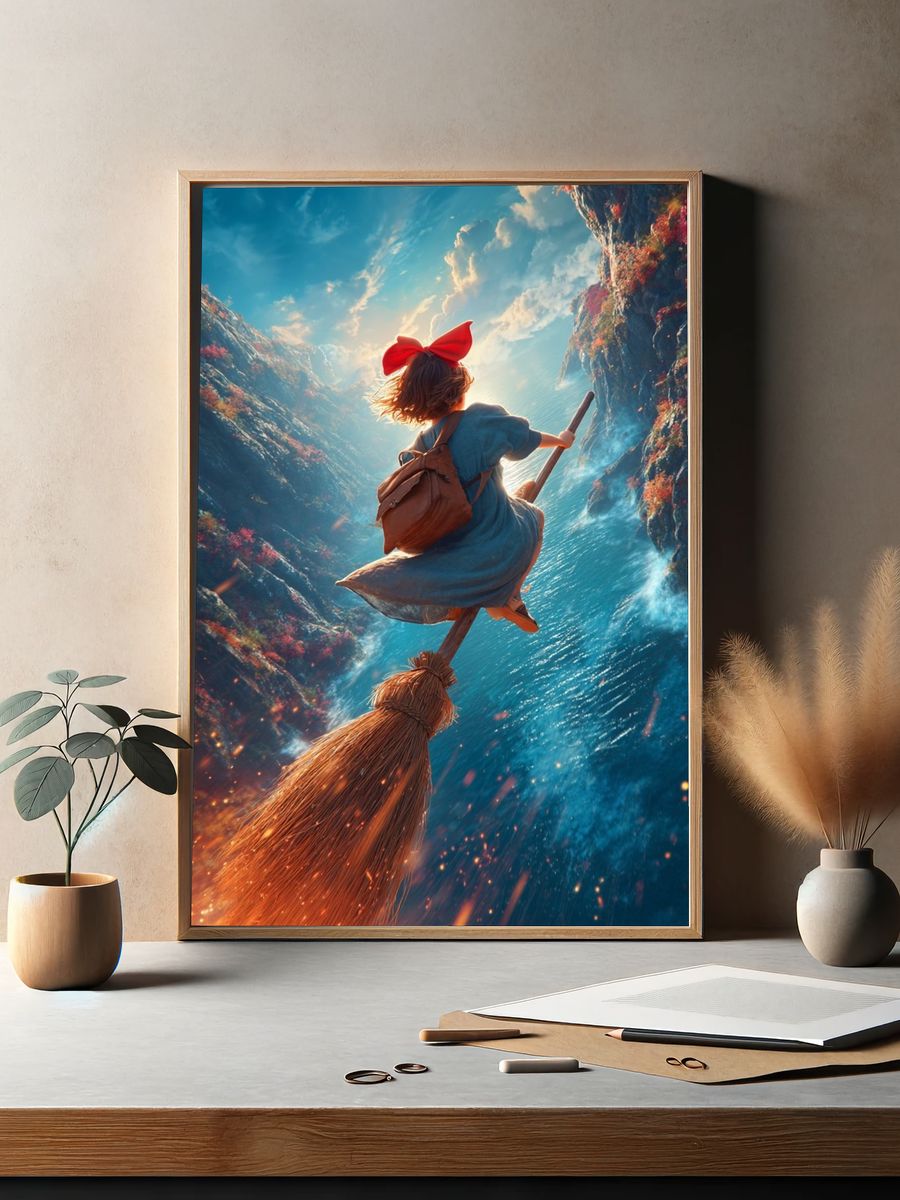 Flying Witch — Fantasy Print. — room view 2