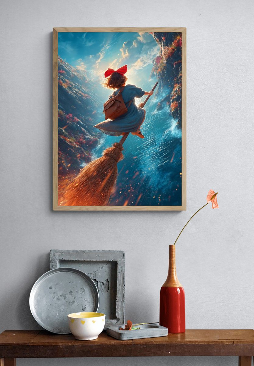 Flying Witch — Fantasy Print. — room view 3