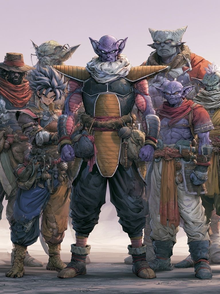 Fantasy Warrior Squad Illustration Poster. poster detail