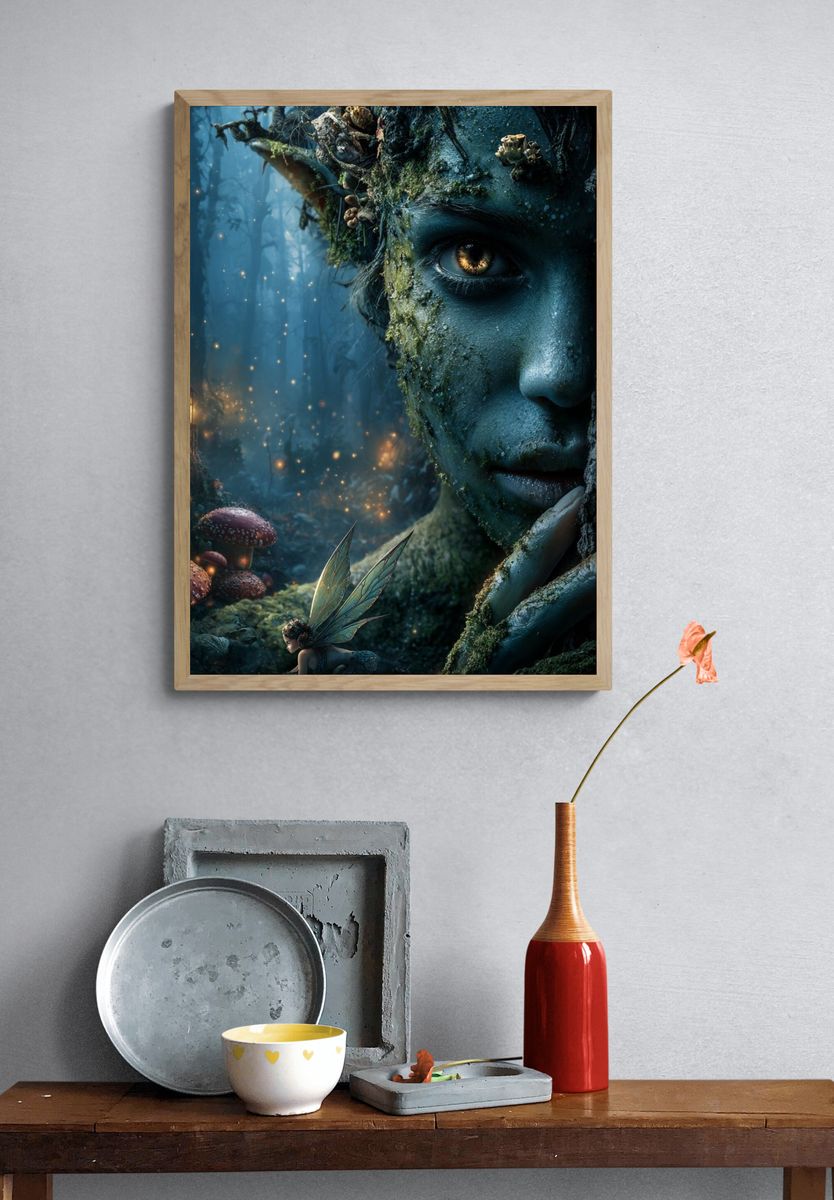 Enchanted Forest Fairy — Fantasy Print. — room view 3