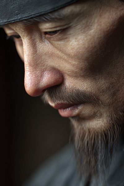 Contemplative Man — Fine Art Print. poster print