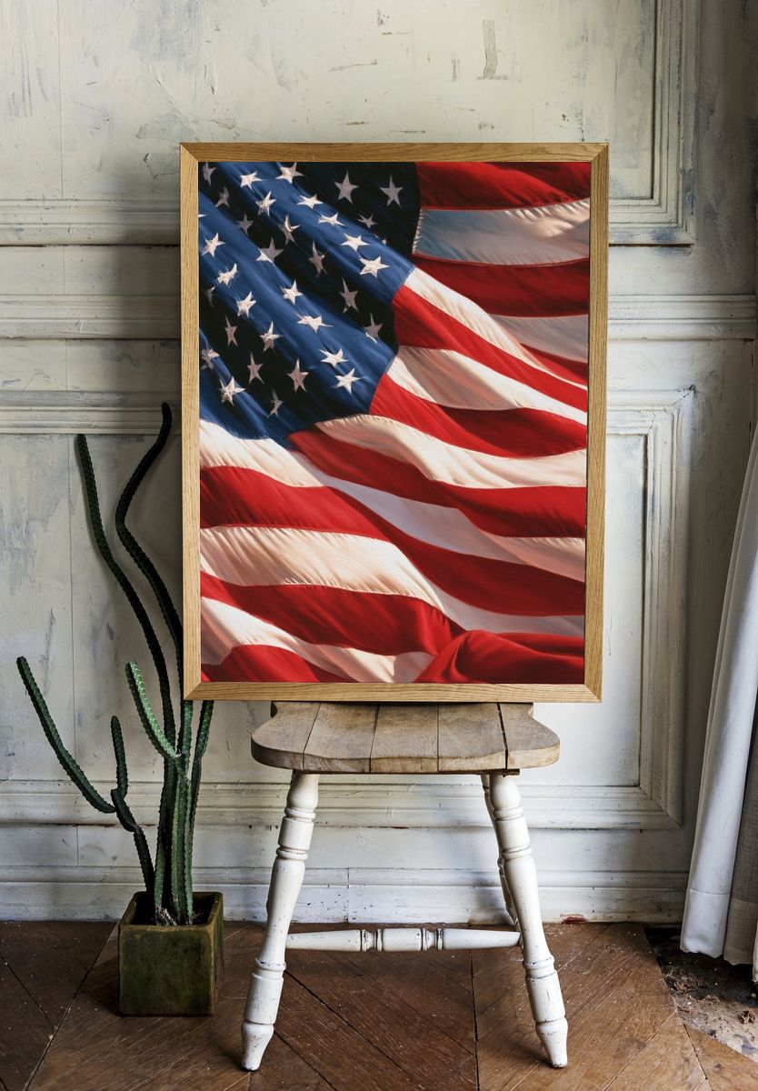 American Flag — Fine-Art Print. room preview