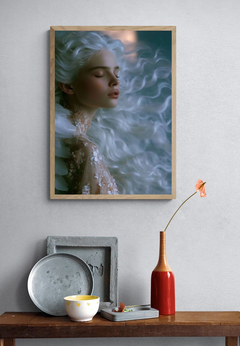 Dreamy Ethereal Portrait Print. — room view 3