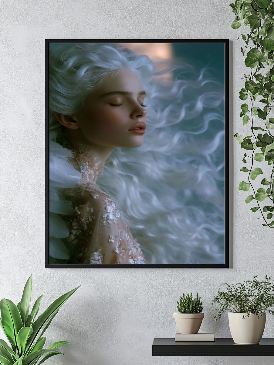 Dreamy Ethereal Portrait Print. — room view 4