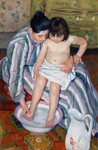 Child’s Bath (1893) Mary Cassatt.