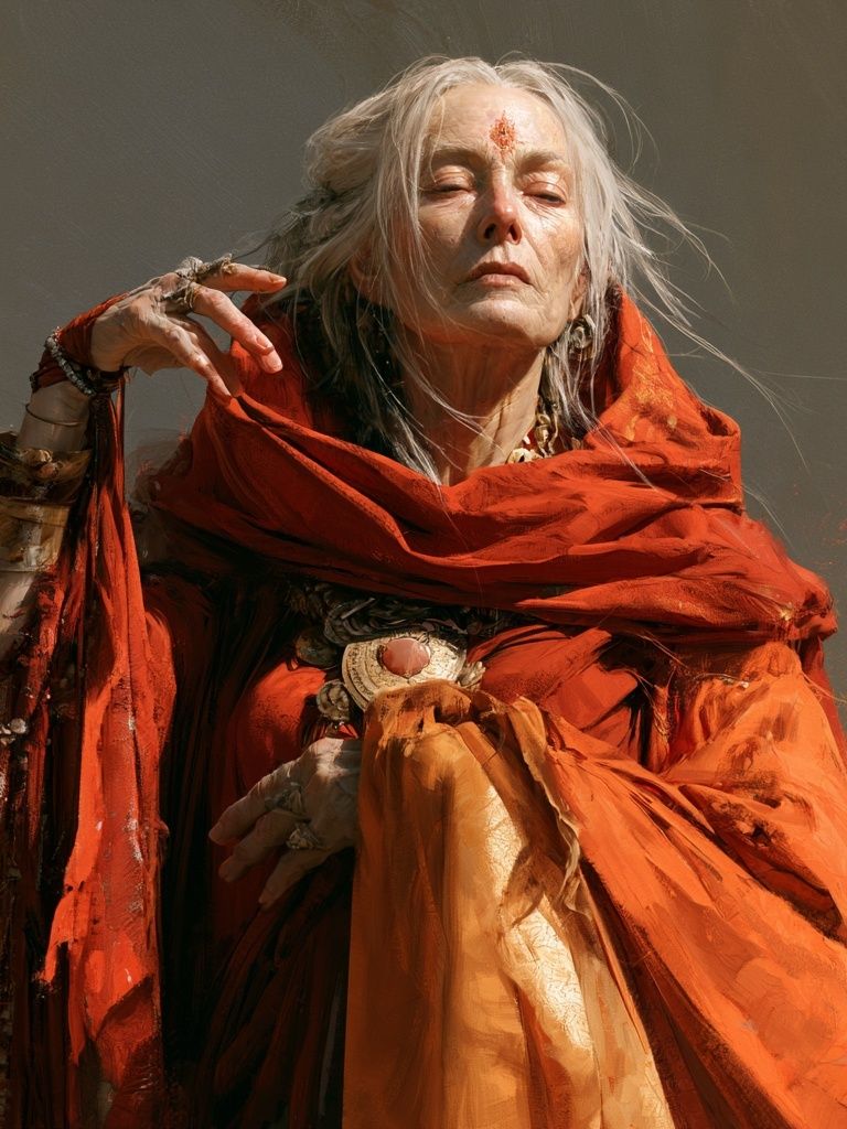 Mystic Elder Portrait Print. poster detail