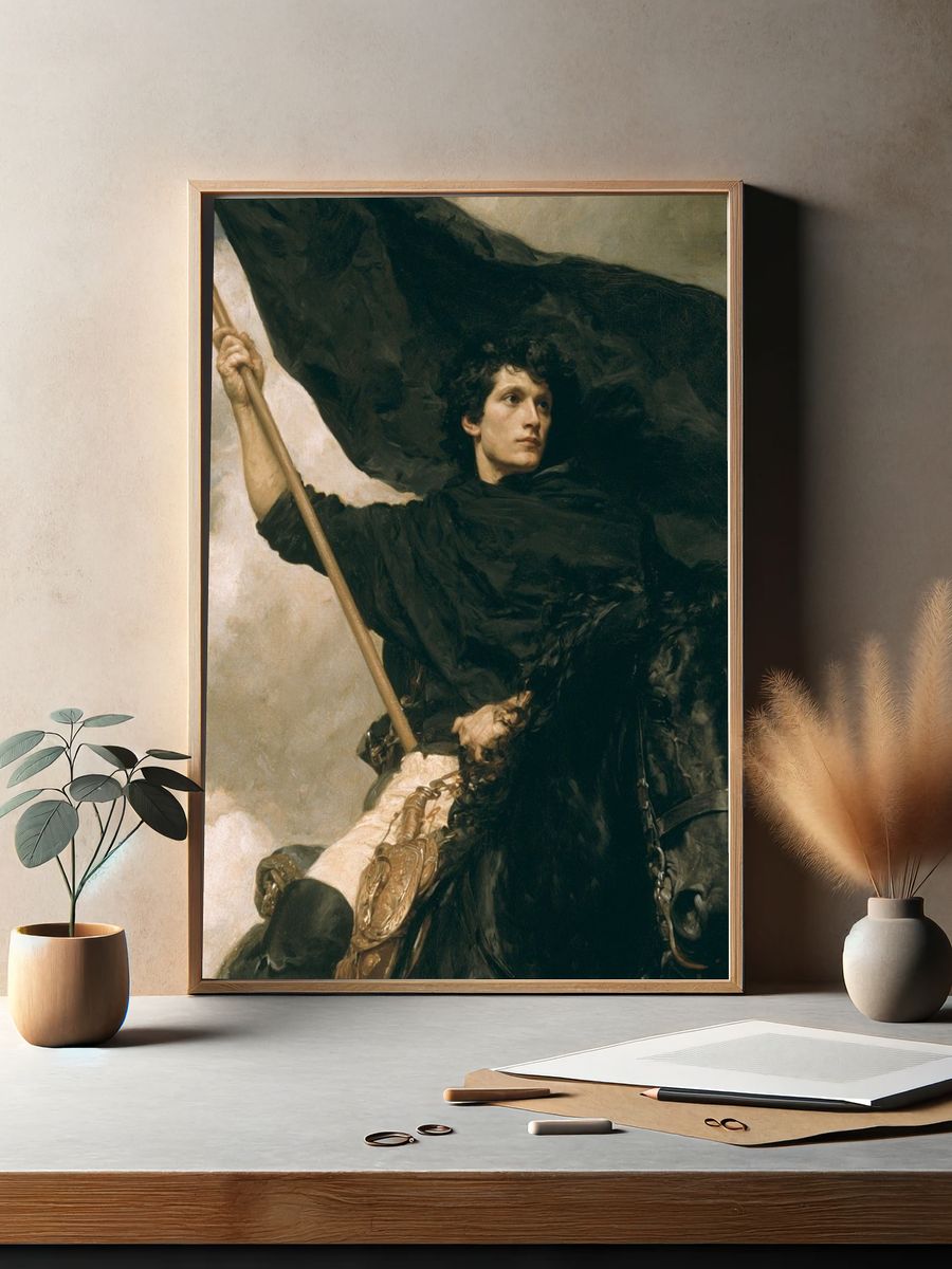 Black Flag Rider Fine-Art Print. — room view 2