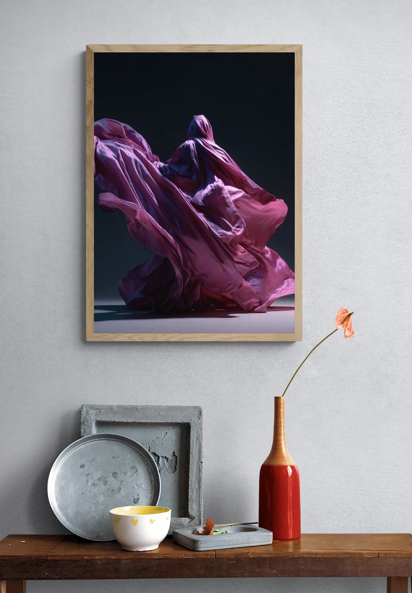 Flowing Drapery — Fine Art Print. — room view 3