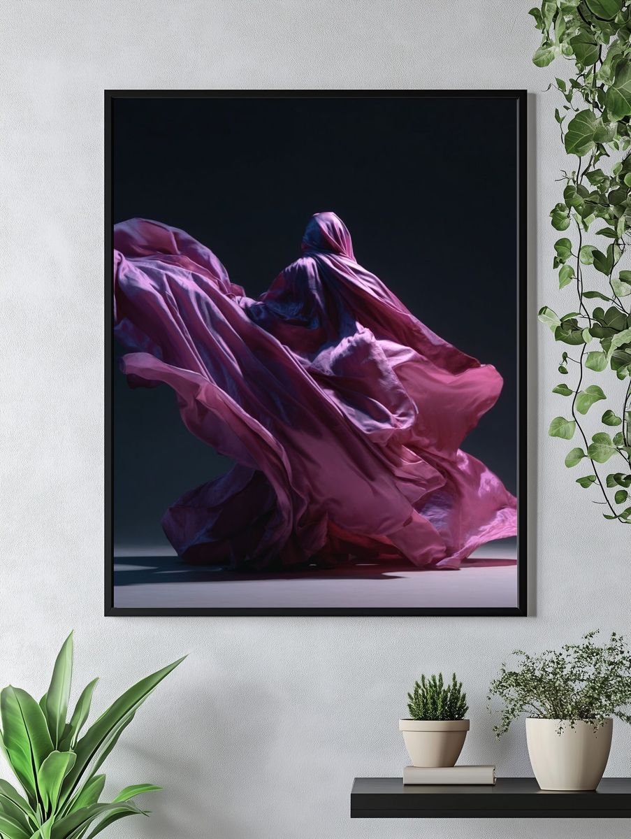 Flowing Drapery — Fine Art Print. — room view 4