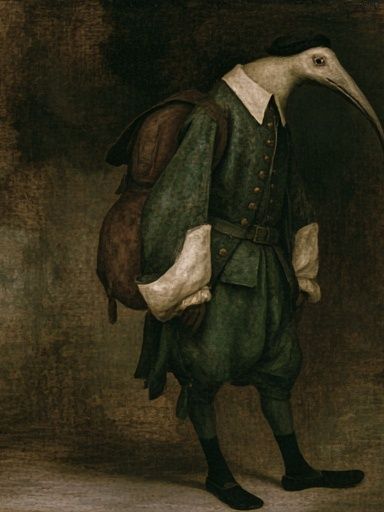 Plague Doctor Portrait Fine-Art Poster. poster — fine-art art