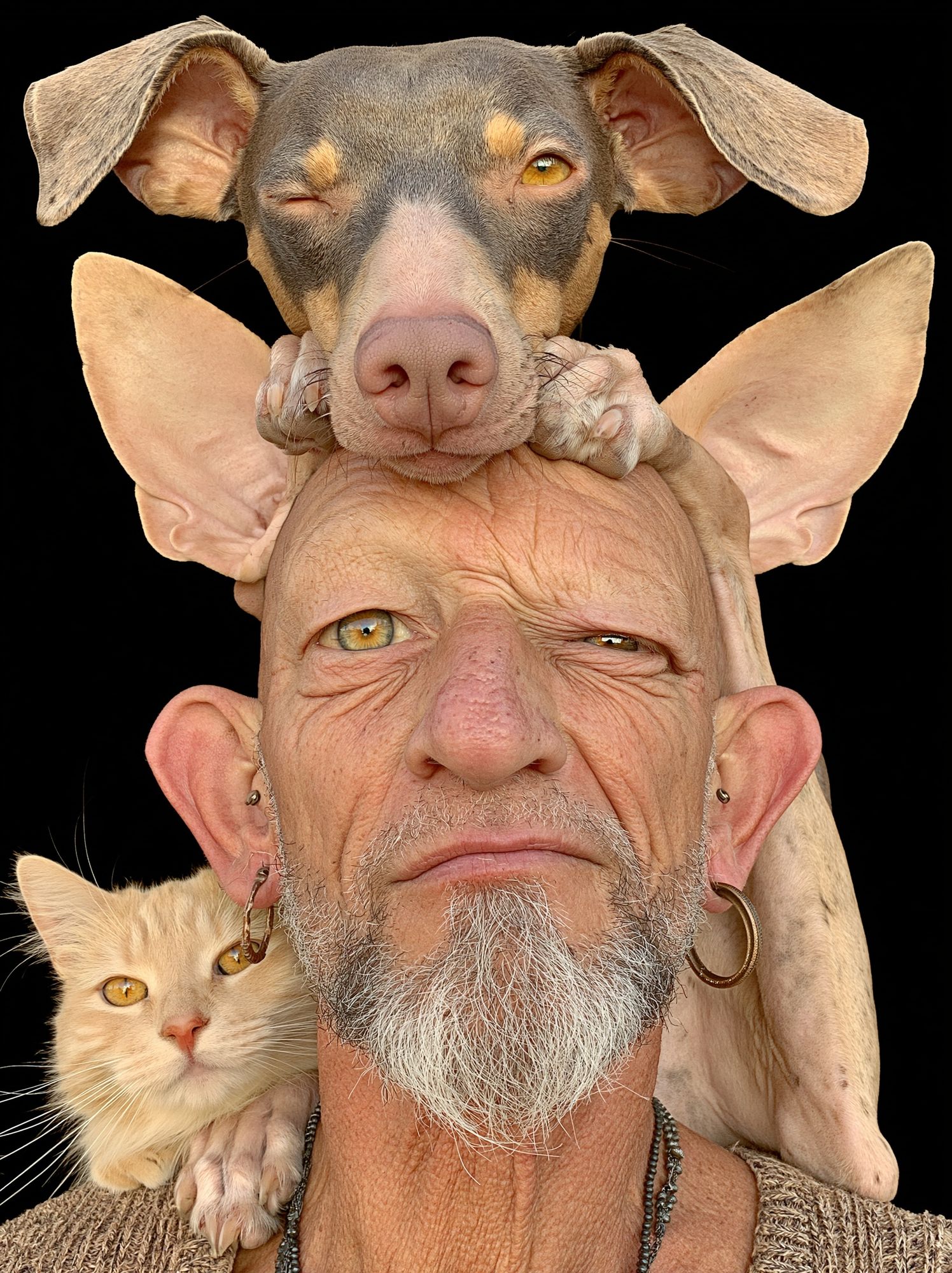 Surreal Pet Portrait Print. poster detail