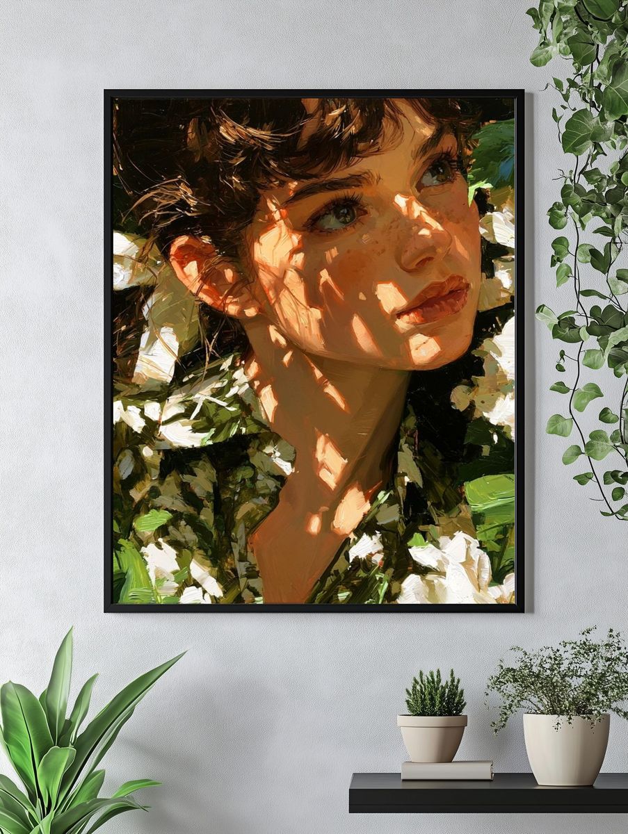 Floral Portrait — Fine-Art Print. — room view 4