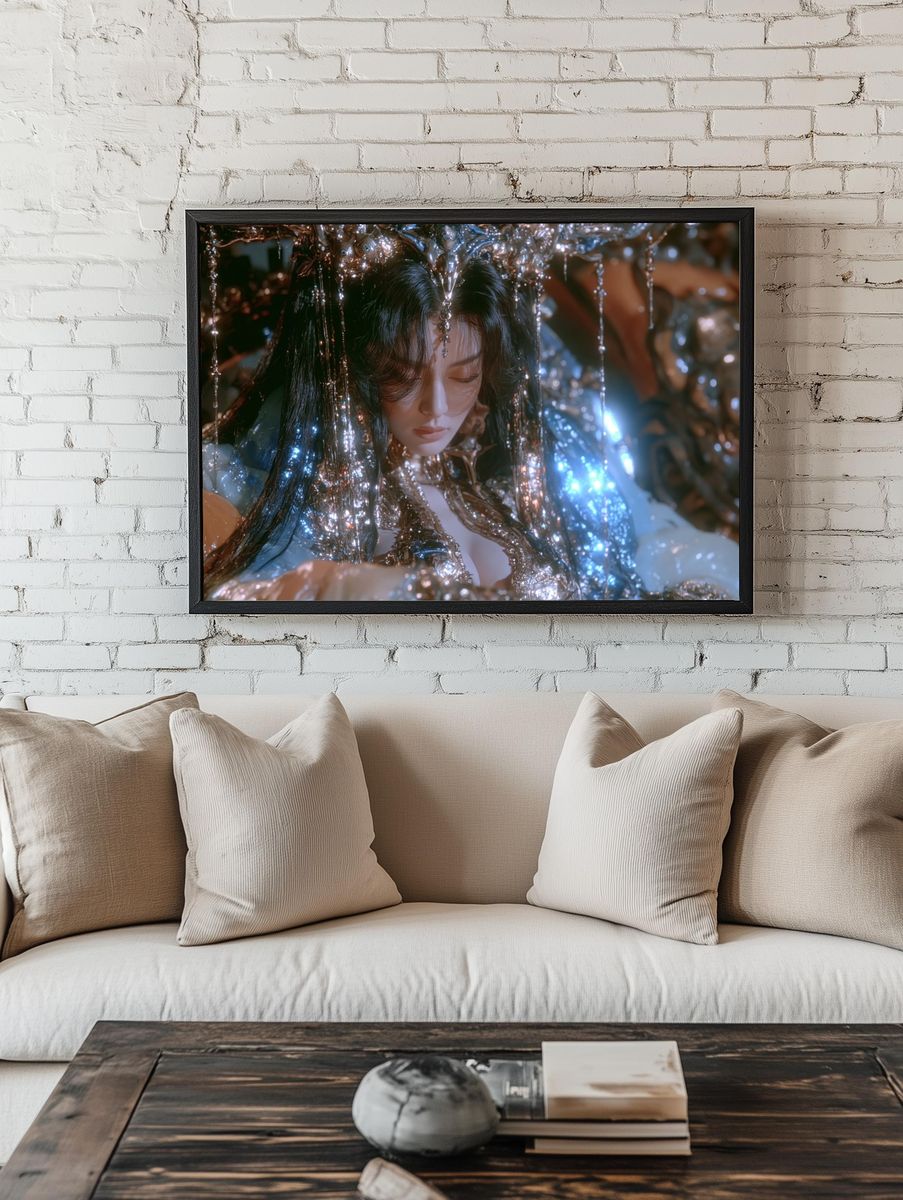 Dreamlike Portrait Fine-Art Print. room preview