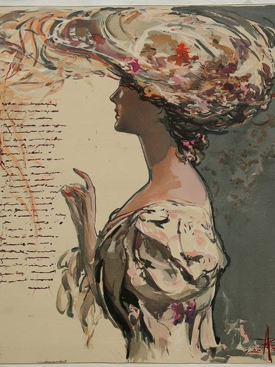 Elegant Woman Portrait Fine-Art Print.