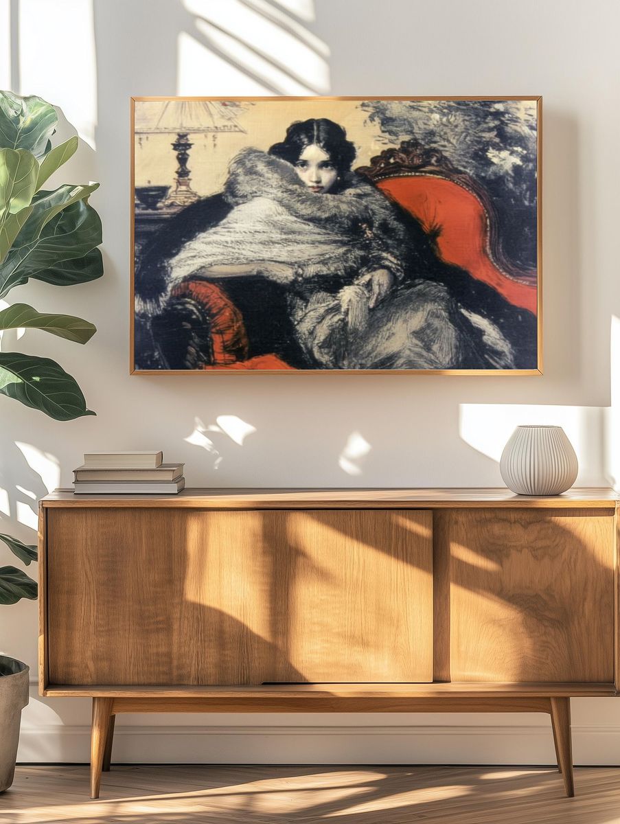 Portrait in Fur Fine-Art Print. — room view 3