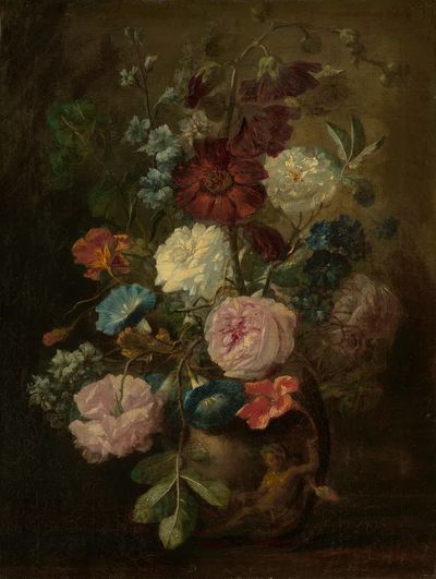 Dark Floral Still Life Print. poster print