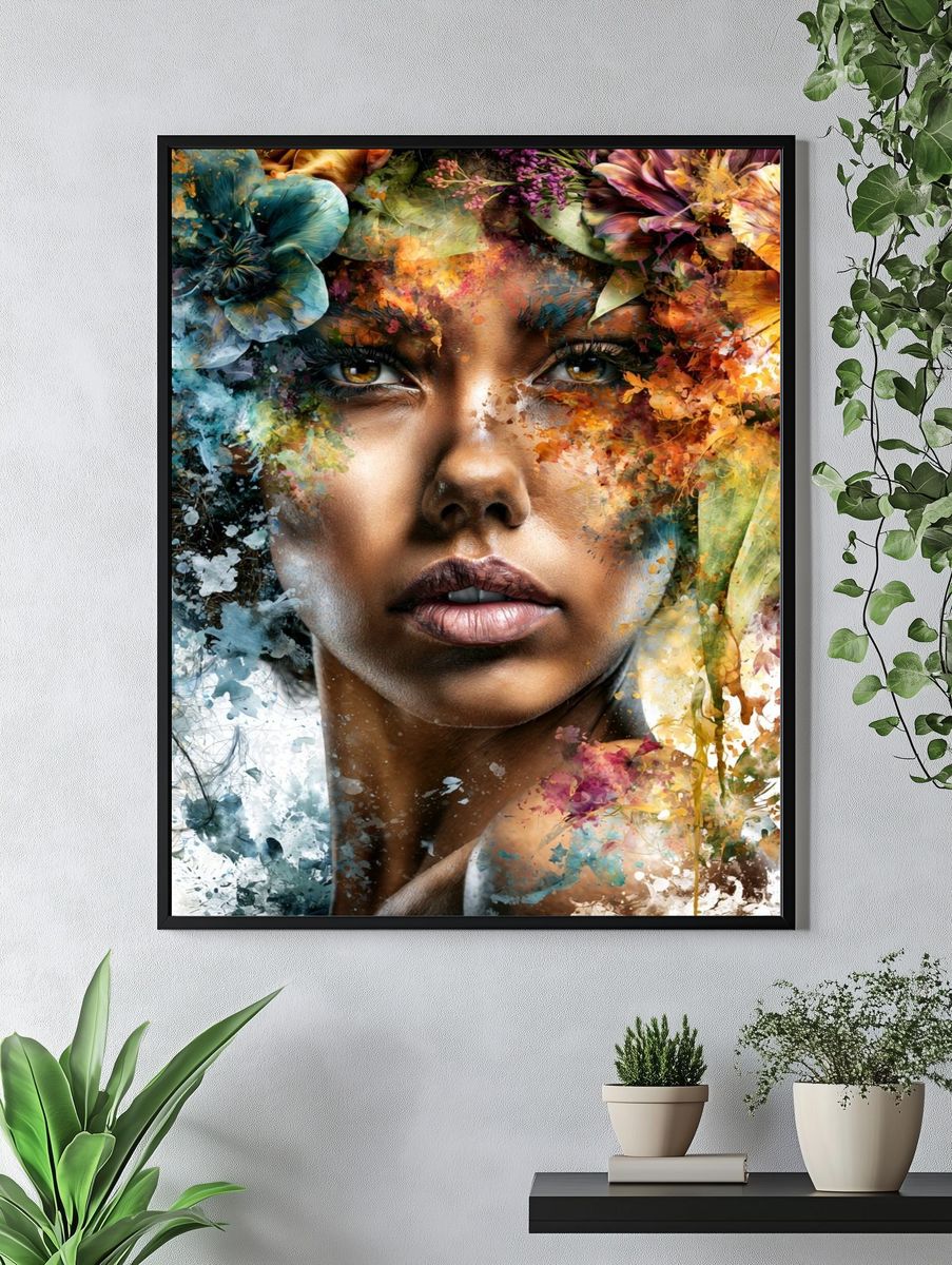 Floral Portrait Fine-Art Print. — room view 4