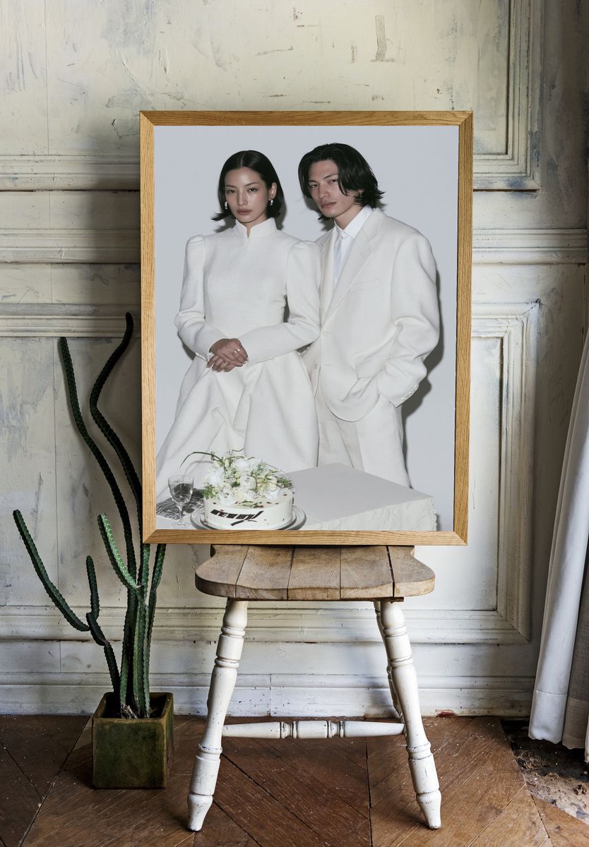 Minimalist Fashion Portrait Poster. — room view 1