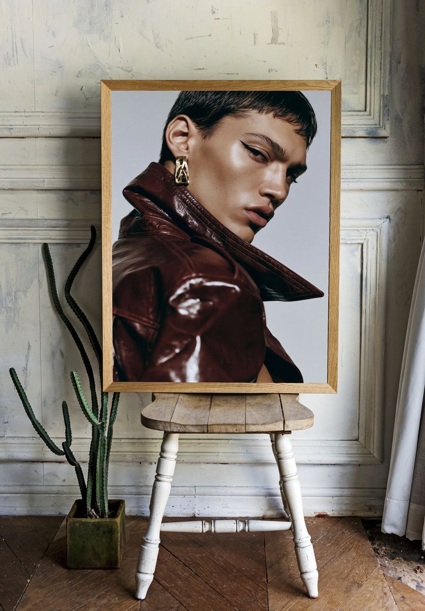 Editorial Fashion Portrait Poster. — room view 1