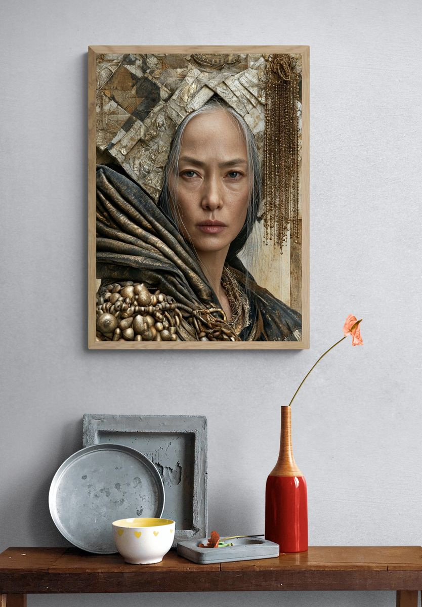 Gilded Portrait Fine-Art Print. — room view 3
