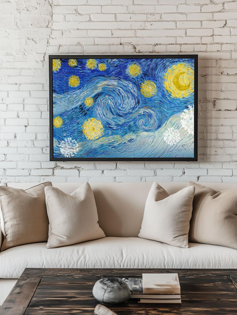 Van Gogh's Starry Night coronavirus. — room view 1