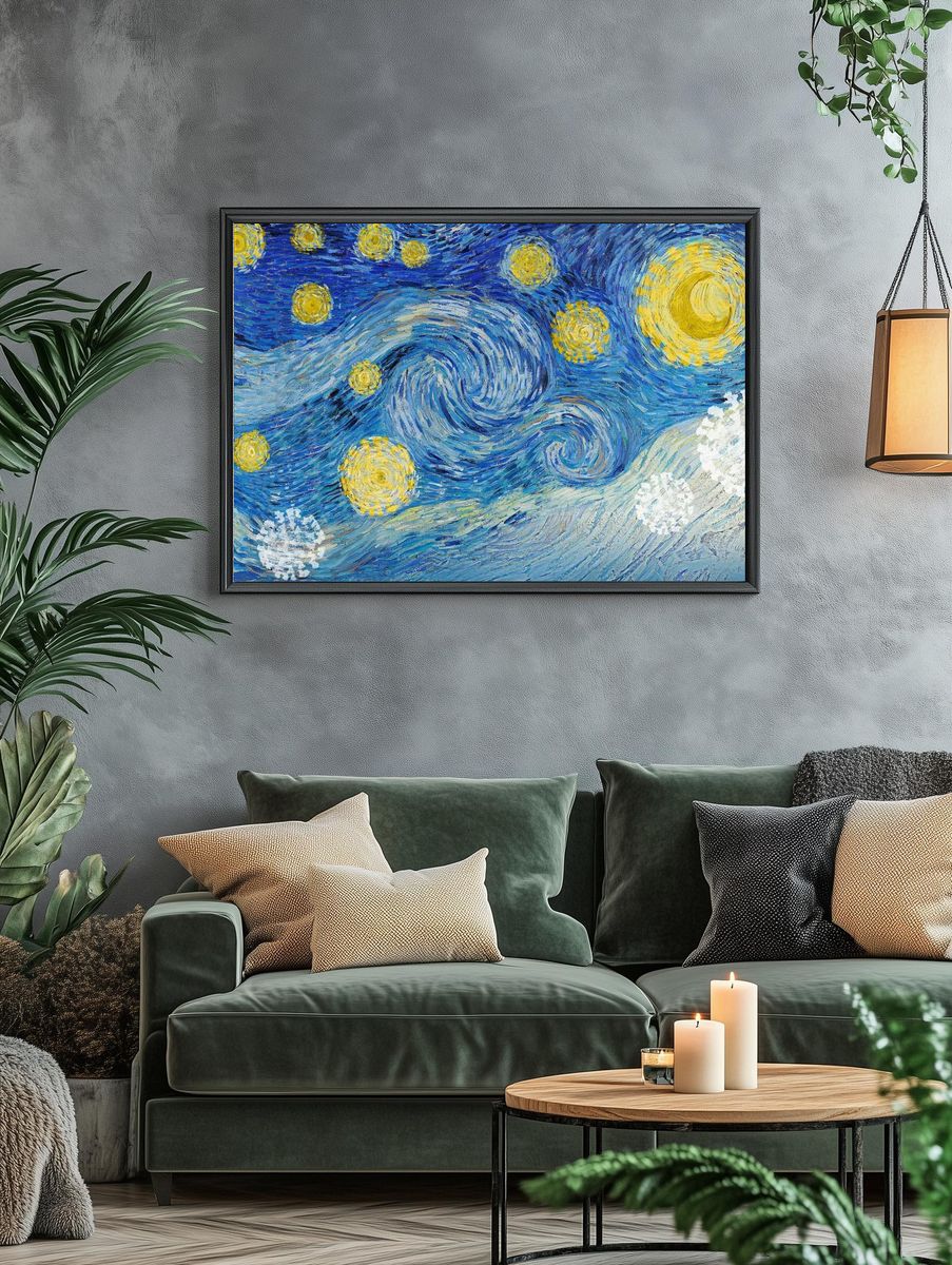 Van Gogh's Starry Night coronavirus. — room view 4