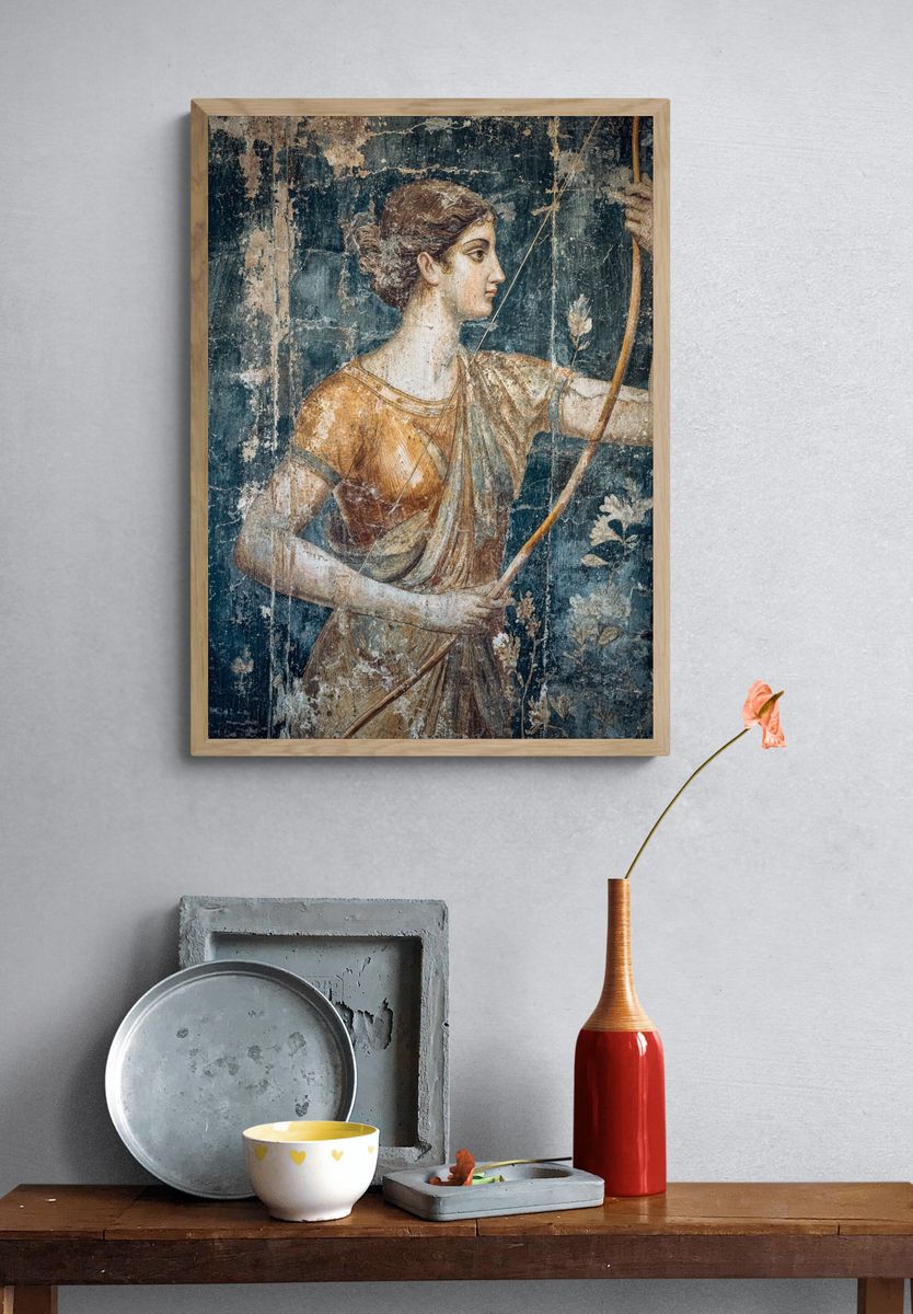 Ancient Greek Archer — Fine Art Print. — room view 3