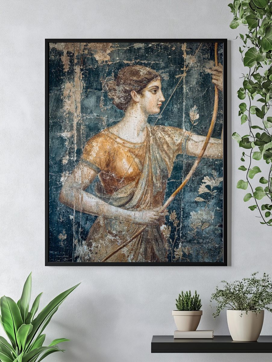Ancient Greek Archer — Fine Art Print. — room view 4