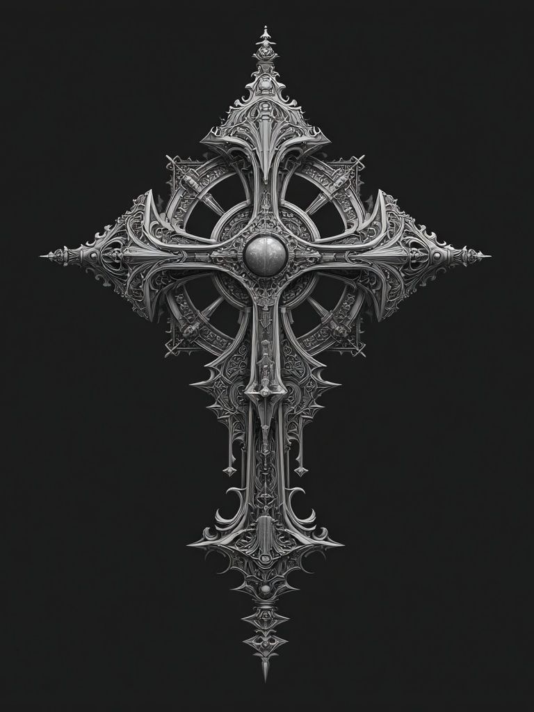 Ornate Cross — Fine Art Print. poster detail