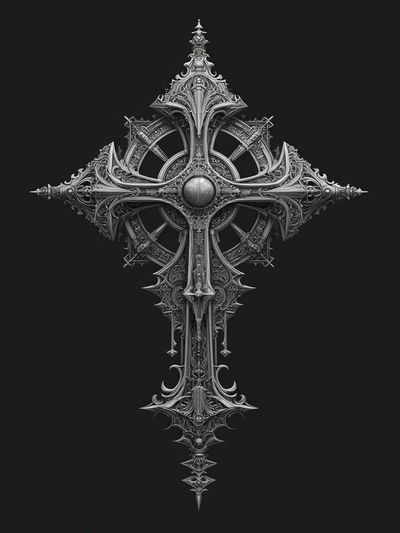 Ornate Cross — Fine Art Print. poster print