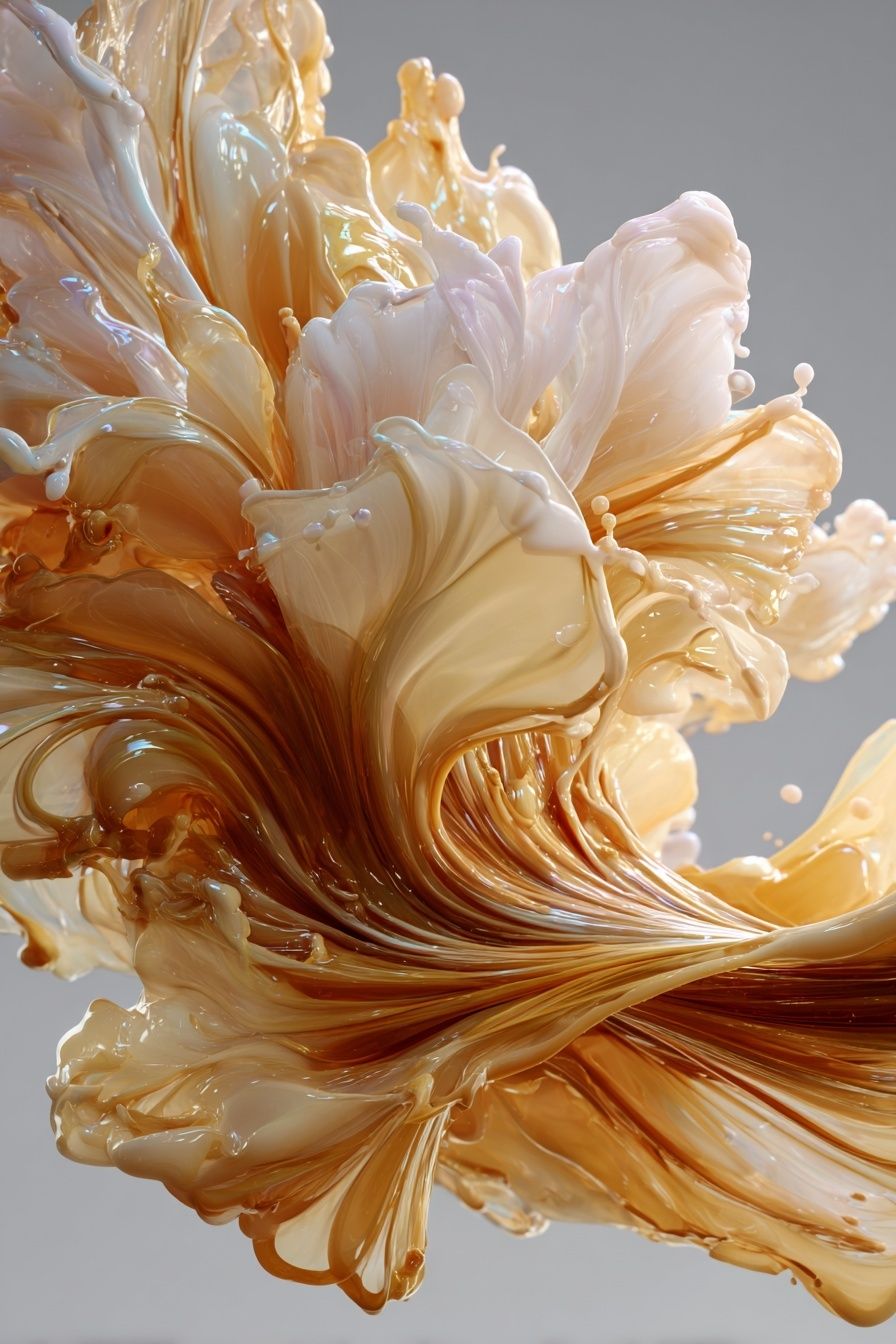 Fluid Abstract Art Poster. poster detail