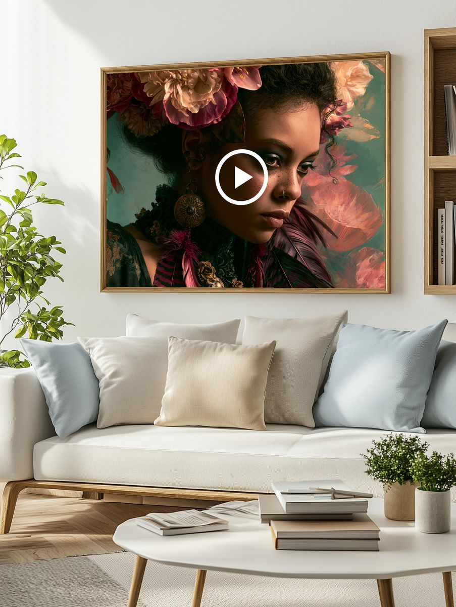 Floral Portrait — Fine-Art Print. — room view 2
