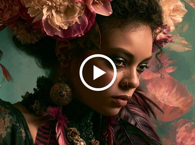 Floral Portrait — Fine-Art Print.