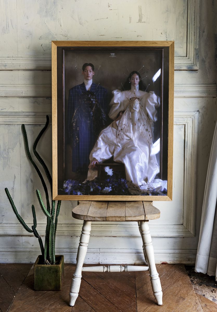 Avant-Garde Fashion Portrait Print. — room view 1