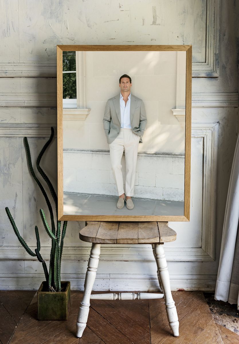 Elegant Menswear Portrait Poster. room preview