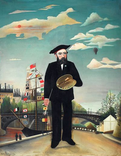Henri Rousseau 's Myself: Portrait. poster print