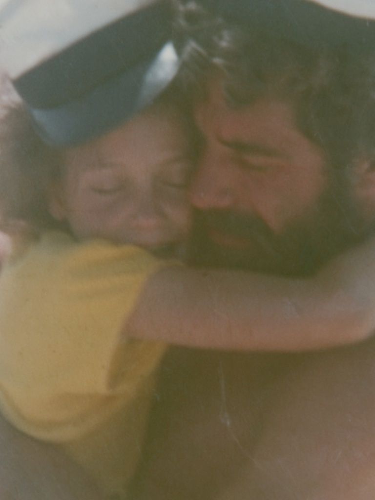 Tender Father and Child Portrait Print. poster detail