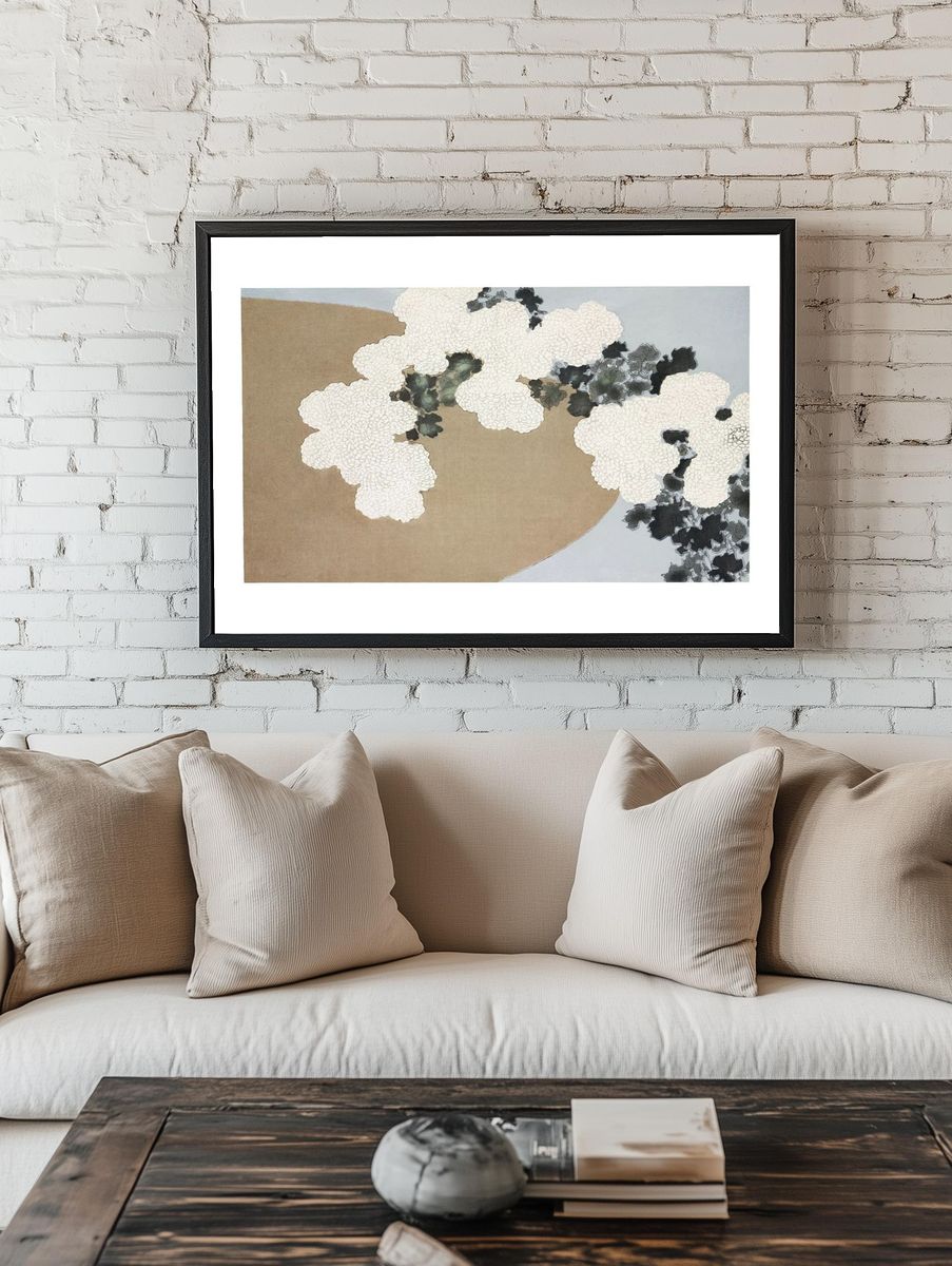 Floral Abstract — Minimalist Print. — room view 1
