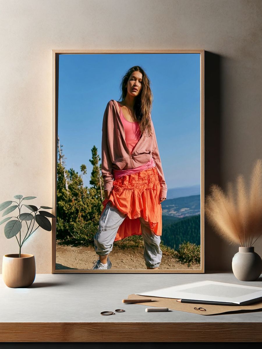 Mountain Fashion Portrait Poster. — room view 2