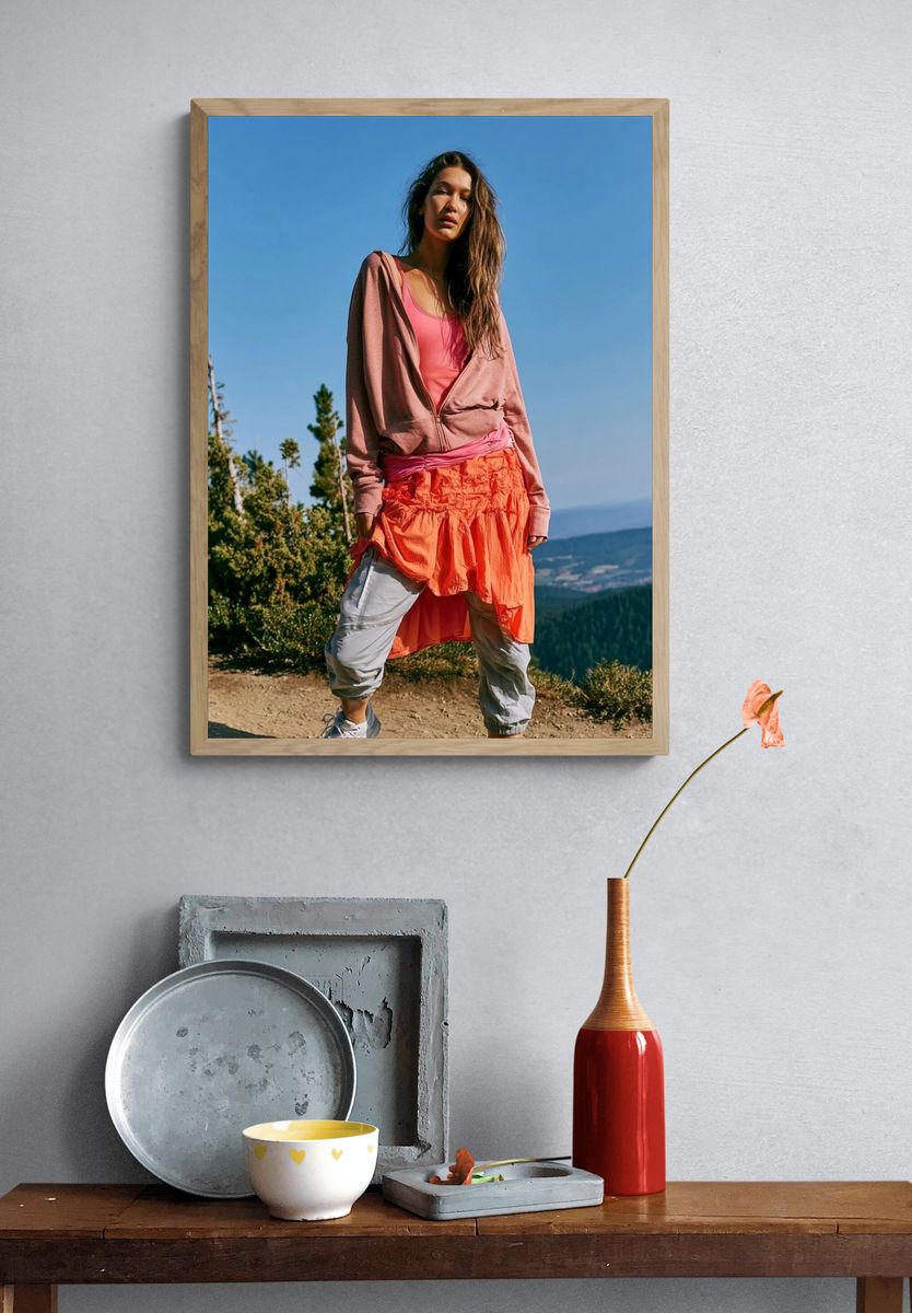 Mountain Fashion Portrait Poster. — room view 3