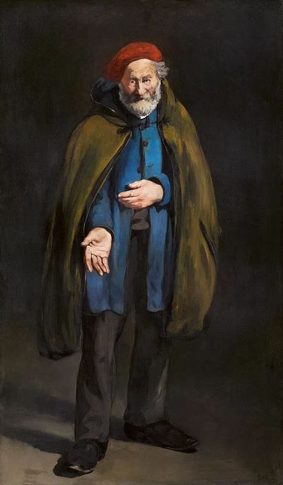 Old Man in Cloak — Fine Art Print. poster print