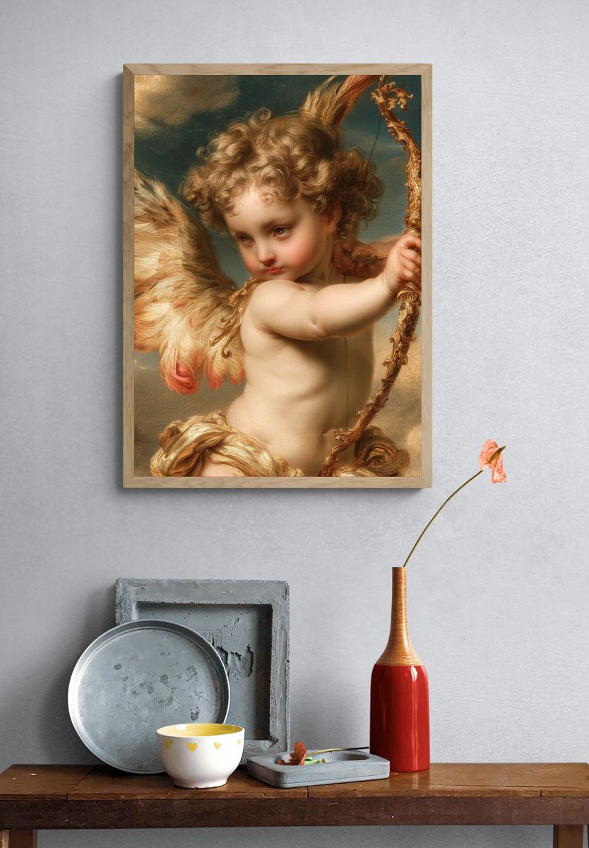 Cherubic Angel Fine-Art Poster. — room view 3