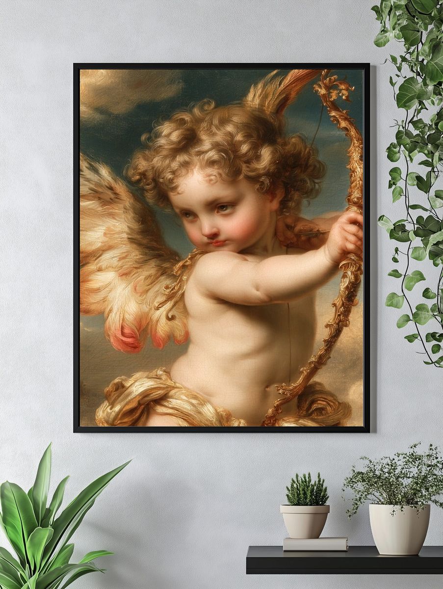 Cherubic Angel Fine-Art Poster. — room view 4