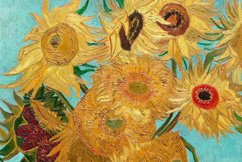 Van Gogh Sunflowers wallpaper, desktop. poster detail