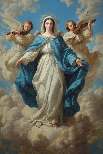 Virgin Mary Baroque Painting Poster.