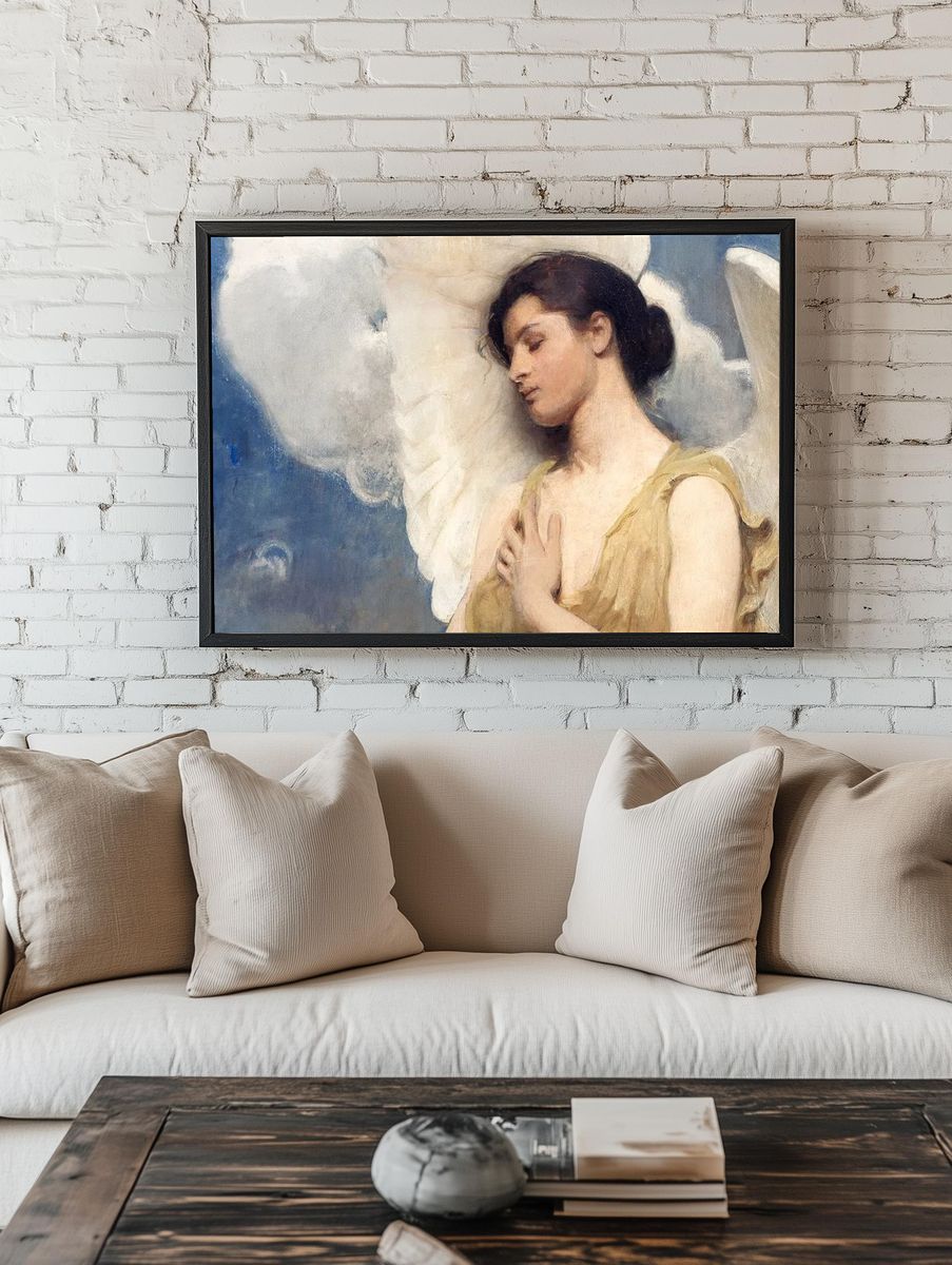 Vintage angel desktop wallpaper, background. room preview