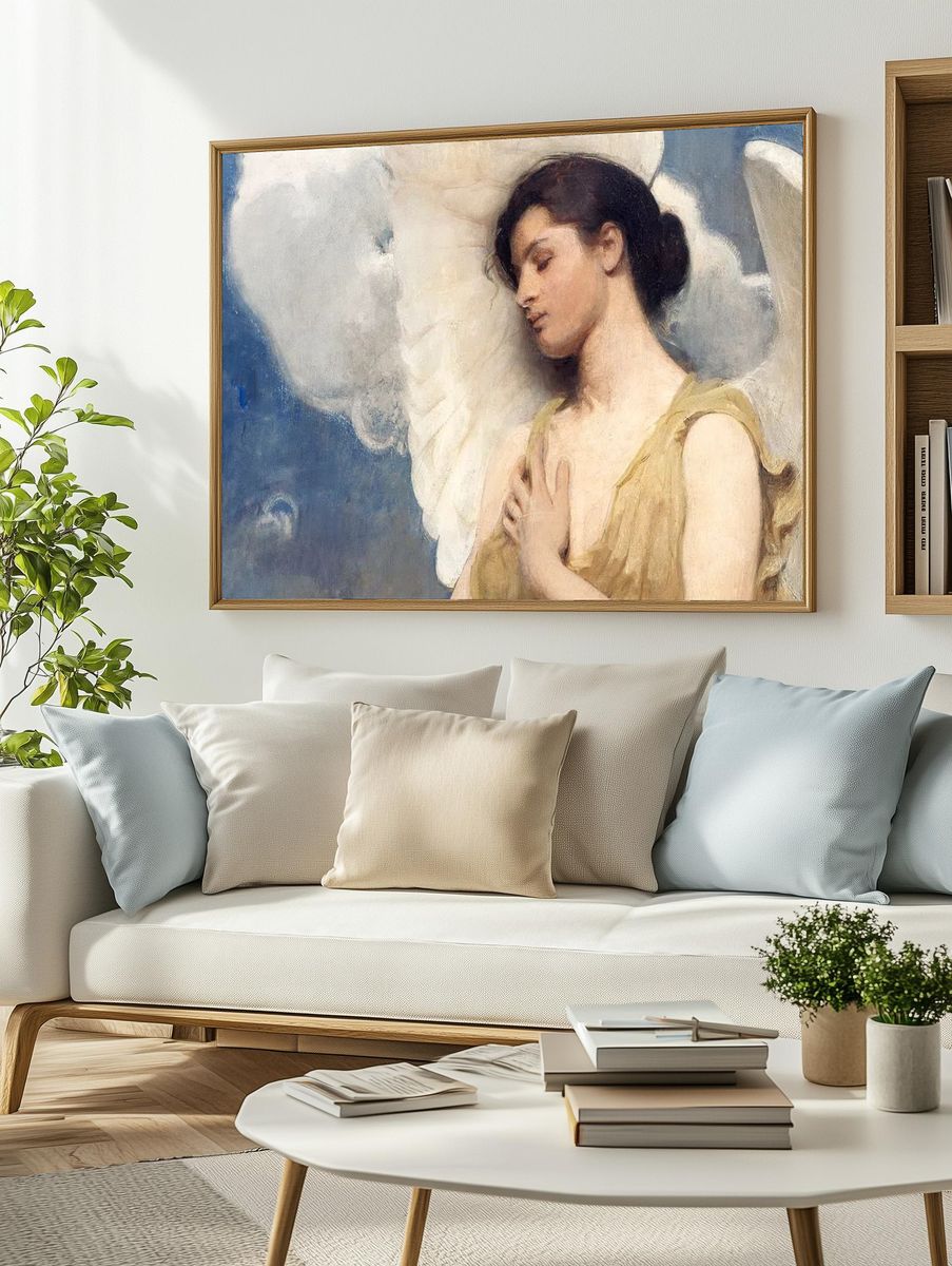 Vintage angel desktop wallpaper, background. — room view 2