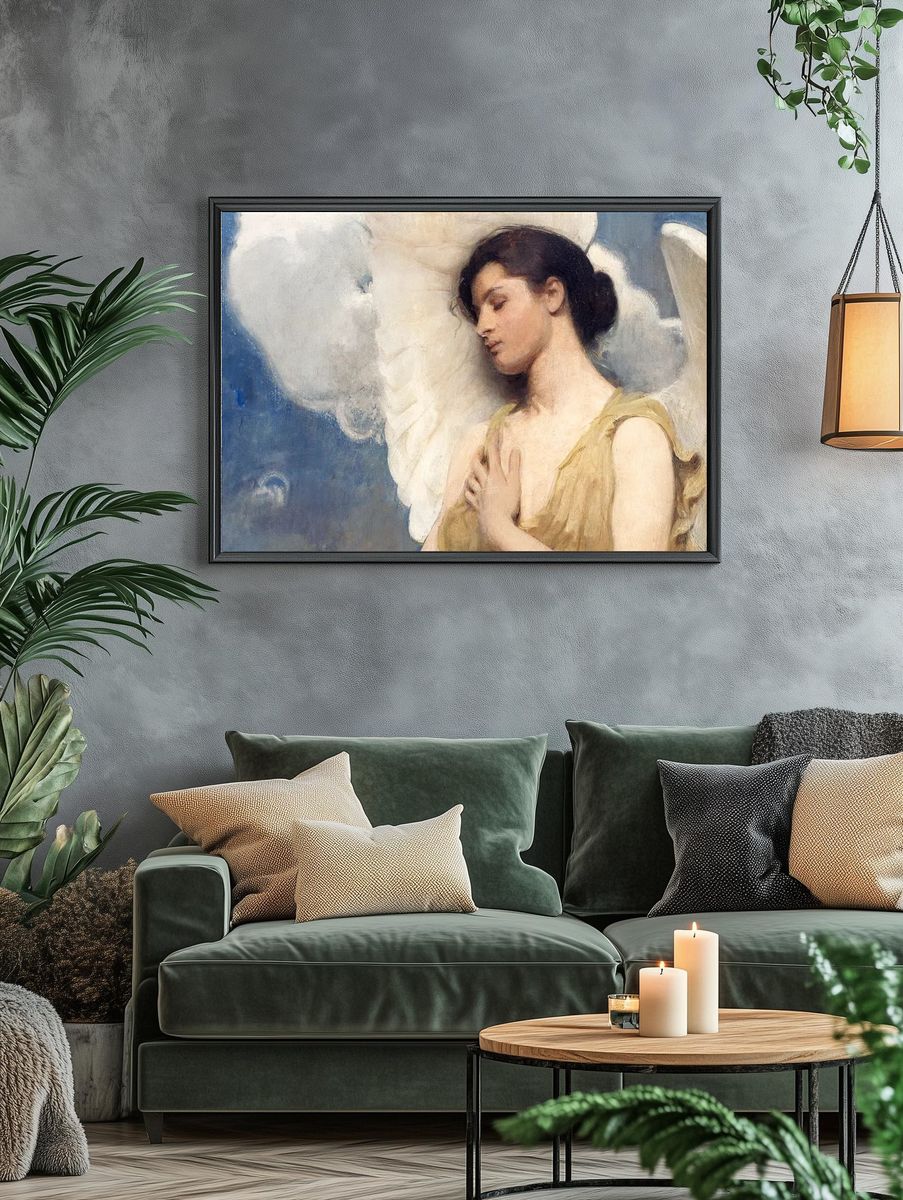 Vintage angel desktop wallpaper, background. — room view 4