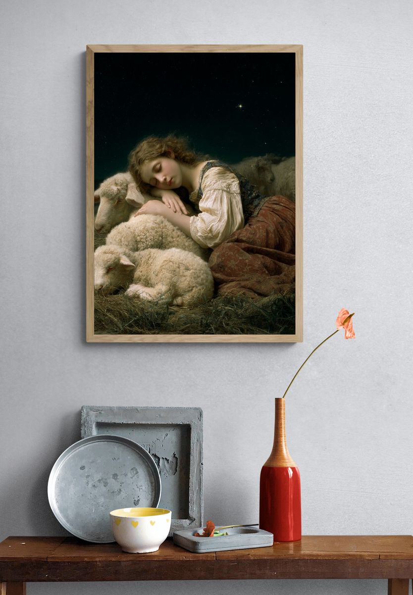 Sleeping Shepherdess Fine-Art Print. — room view 3